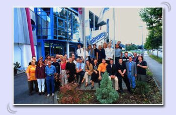 Gruppenbild der Bindermitarbeiter